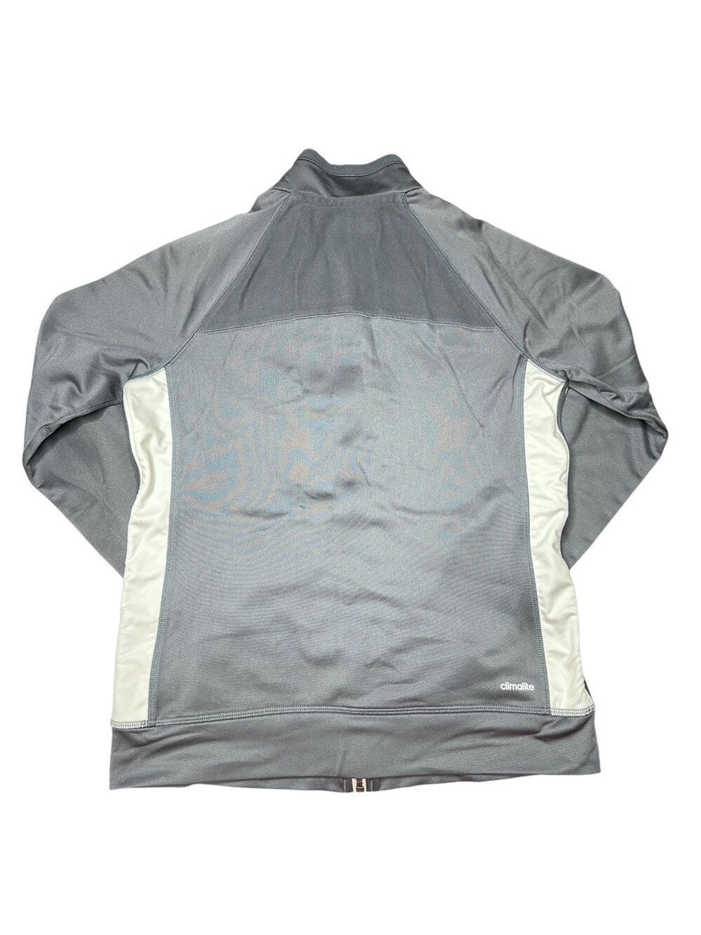 Adidas Gray Track Climalite Jacket‎ Long Sleeve Men’s Size Small - Picture 6 of 7